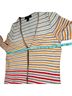St. John Stripes Tan Red Cardigan Size S - photo 7