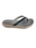 Tommy Bahama Black Gray Tan Flip Flops Size 7 - photo 2