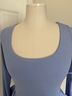 Astr Solid Blue Long Sleeve Top Size M - photo 8