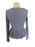 Astr Solid Blue Long Sleeve Top Size M - photo 2