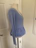 Astr Solid Blue Long Sleeve Top Size M - photo 7