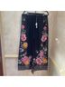 Johnny Was Floral Black Casual Pants Size XL - photo 12