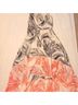 Vince Camuto 100% Polyester Print Orange Black Cocktail Dress Size 2 - photo 7