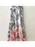 Vince Camuto 100% Polyester Print Orange Black Cocktail Dress Size 2 - photo 11