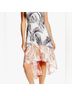 Vince Camuto 100% Polyester Print Orange Black Cocktail Dress Size 2 - photo 4
