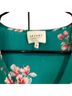 Sézane 100% Silk Floral Green Red White Long Sleeve Blouse Size S - photo 3