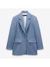 Zara Blue Blazer Size XS - photo 4