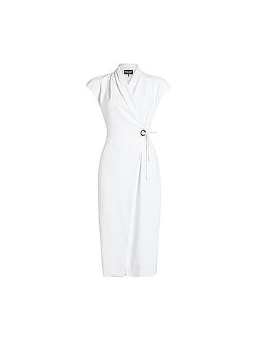 Giorgio Armani Cady Wrap Midi Dress Casual Dress (view 1)