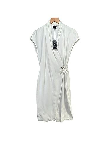 Giorgio Armani Cady Wrap Midi Dress Casual Dress (view 2)