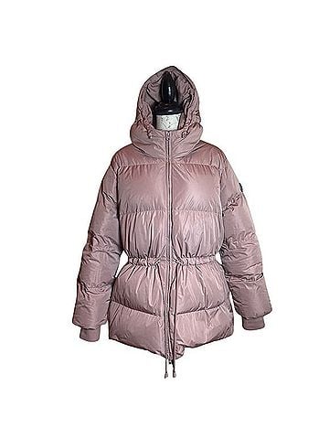 Sweaty Betty Alto Soft Padded Quilted Down Puffer Jacket Coat Water resistant Faux Leather Jacket (view 1)