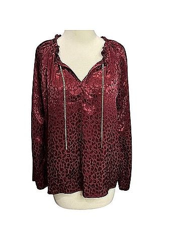 Michael Kors MMK Blouse Long Sleeve Top (view 1)