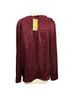 Michael Kors 100% Polyester Jacquard Red Long Sleeve Top Size L - photo 4