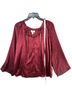 Michael Kors 100% Polyester Jacquard Red Long Sleeve Top Size L - photo 9