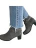 Clarks Brown Gray Ankle Boots Size 6 1/2 - photo 2