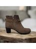 Clarks Brown Gray Ankle Boots Size 6 1/2 - photo 4