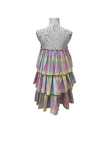 Anthropologie Beatrice B Square Neck tired Rainbow dress Casual Dress (view 2)