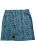 J.Jill Floral Damask Jacquard Blue Green Casual Skirt Size L - photo 2