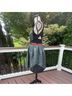 Three Floor Multi Color Green Black Orange Cocktail Dress Size 8 - photo 7