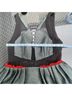 Three Floor Multi Color Green Black Orange Cocktail Dress Size 8 - photo 14