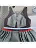 Three Floor Multi Color Green Black Orange Cocktail Dress Size 8 - photo 15
