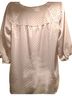Lauren Conrad 100% Polyester Polka Dots Multi Color Ivory Red Blouse Size M - photo 2