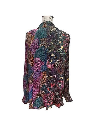 FARM Rio Mixed Black Prints Shirt Long Sleeve T-Shirt (view 2)