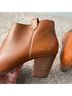 Madewell 100% Leather Brown Tan Ankle Boots Size 8 1/2 - photo 9