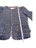 Rebecca Taylor 83% Cotton 10% Polyester 4% Viscose 2% Polyamide 1% Linen 100% Polyester Tweed Blue Pink Jacket Size 8 - photo 7