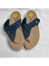 Fly Flot 100% Leather Floral Blue Sandals Size 9 - photo 5