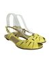 Stuart Weitzman 100% Leather Solid Yellow Sandals Size 6 1/2 - photo 1