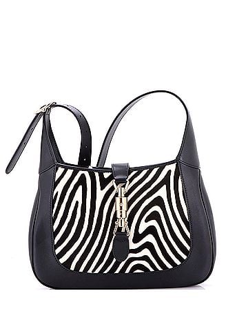 Gucci Jackie 1961 Hobo Leather with Printed Calf Hair Small (view 1)