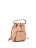 Prada 100% Leather Tan Logo Drawstring Bucket Bag Glace Calf Small One size - photo 3