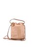 Prada 100% Leather Tan Logo Drawstring Bucket Bag Glace Calf Small One size - photo 4