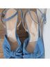 L.K. Bennett 100% Leather Blue Heels Size 9 - photo 4