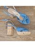 L.K. Bennett 100% Leather Blue Heels Size 9 - photo 8