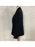 Eileen Fisher 82% Rayon 18% Silk 100% Rayon Solid Black Blazer Size M - photo 5