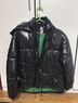 Zara 100% Nylon Solid Black Green Jacket Size XS - photo 6