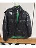 Zara 100% Nylon Solid Black Green Jacket Size XS - photo 10