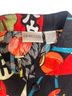 Chico's 100% Silk Floral Black Red Green Yellow Orange Long Sleeve Button-Down Shirt Size 10 - photo 4