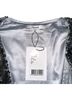 Ganni 100% Polyester Solid Silver Casual Dress Size 2 - photo 3