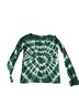 Réalisation 100% Cotton Tie-dye Green Long Sleeve Top Size XXS - photo 1