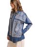 Blue Velvet Floral Blue Button-Down Shirt Size XL - photo 2