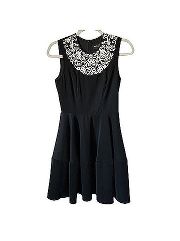 Needle & Thread Embroidered Fit Flare  Casual Dress (view 1)