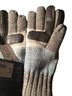 Isotoner 100% Other Stripes Gray Silver Blue Multi Color Gloves One size - photo 2