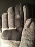 Isotoner 100% Other Stripes Gray Silver Blue Multi Color Gloves One size - photo 3