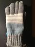 Isotoner 100% Other Stripes Gray Silver Blue Multi Color Gloves One size - photo 4