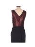 Donna Morgan Black Red Jumpsuit Size 10 - photo 4
