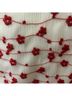 Code x Mode Floral White Red Long Sleeve Blouse Size M - photo 4