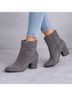 Rebecca Minkoff 100% Leather Gray Ankle Boots Size 7 1/2 - photo 5