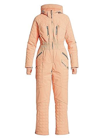 FP Movement All Prepped Quilted Winter Melon Snow Ski Suit  Snow Pants With Bib (view 1)